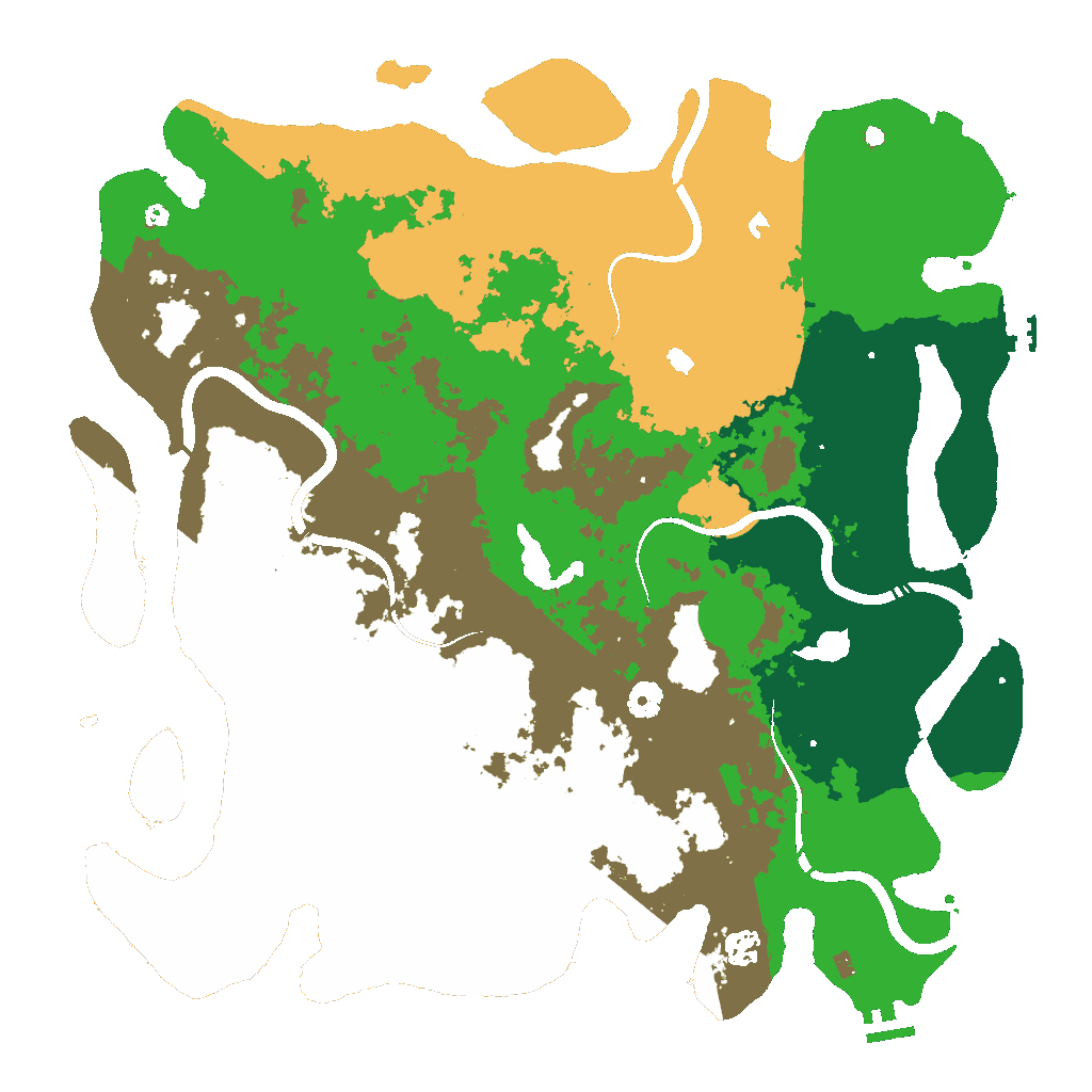 Biome Rust Map: Procedural Map, Size: 4500, Seed: 1608818445
