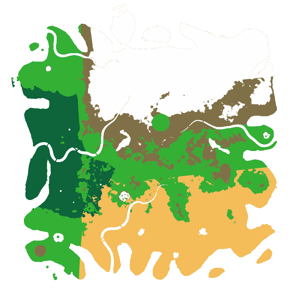Biome Rust Map: Procedural Map, Size: 4500, Seed: 1842537326