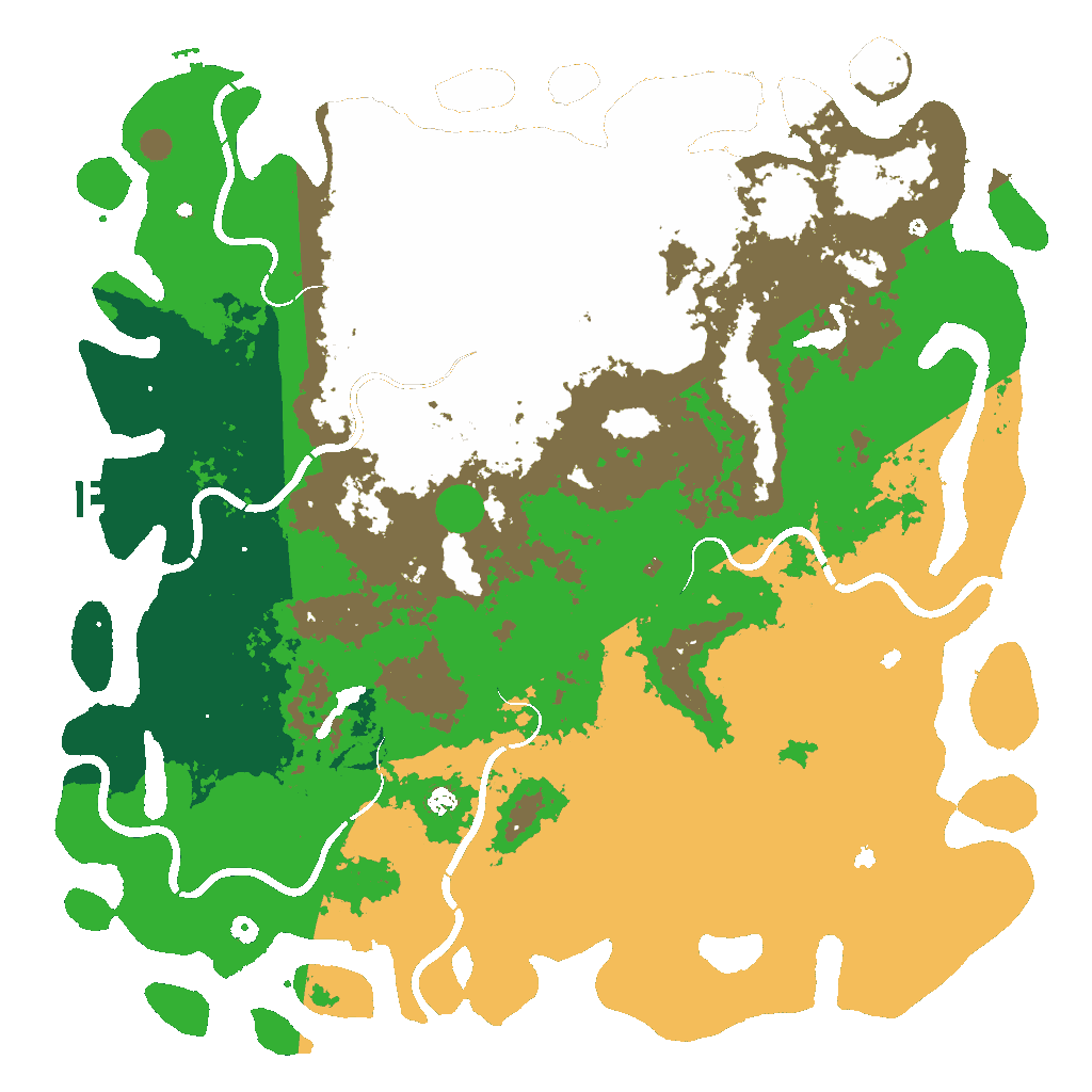 Biome Rust Map: Procedural Map, Size: 6000, Seed: 4636