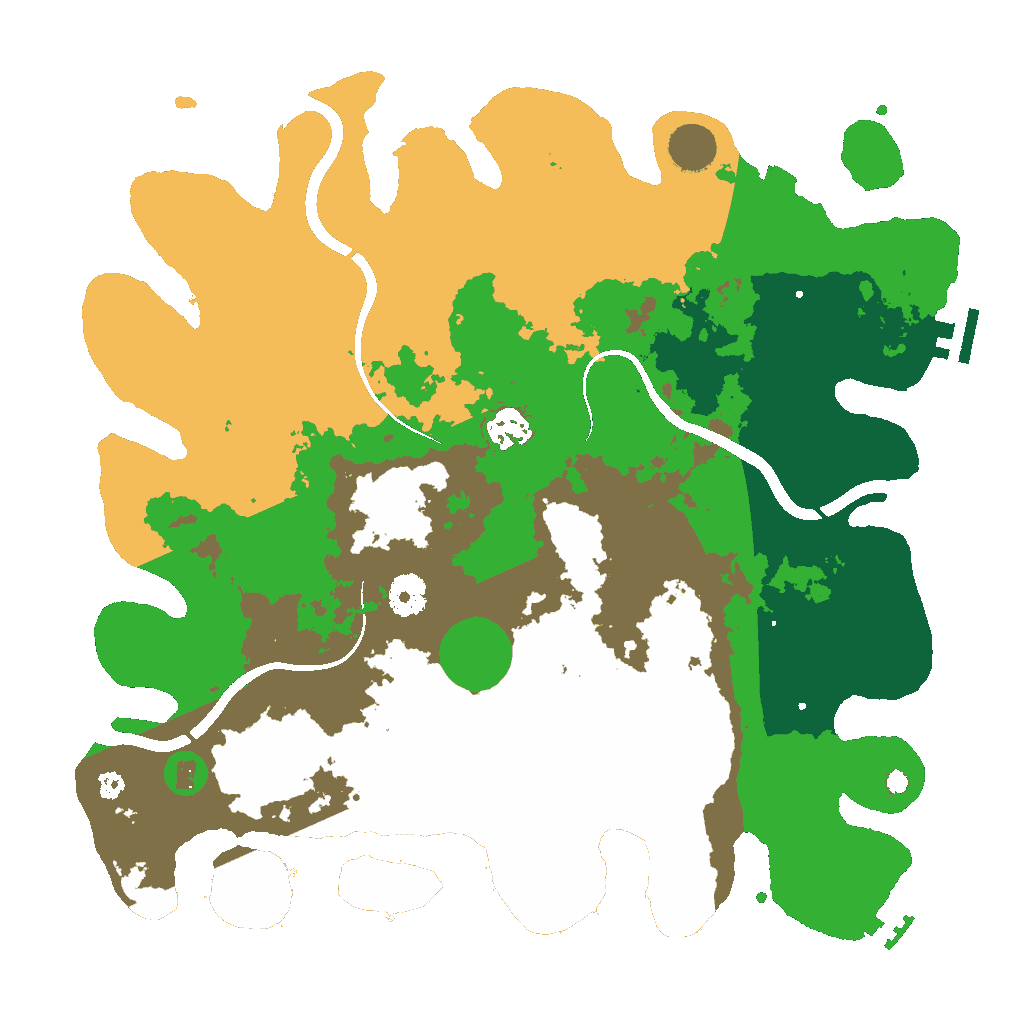 Biome Rust Map: Procedural Map, Size: 3750, Seed: 1067177120