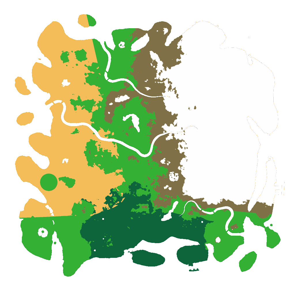 Biome Rust Map: Procedural Map, Size: 4500, Seed: 416960969