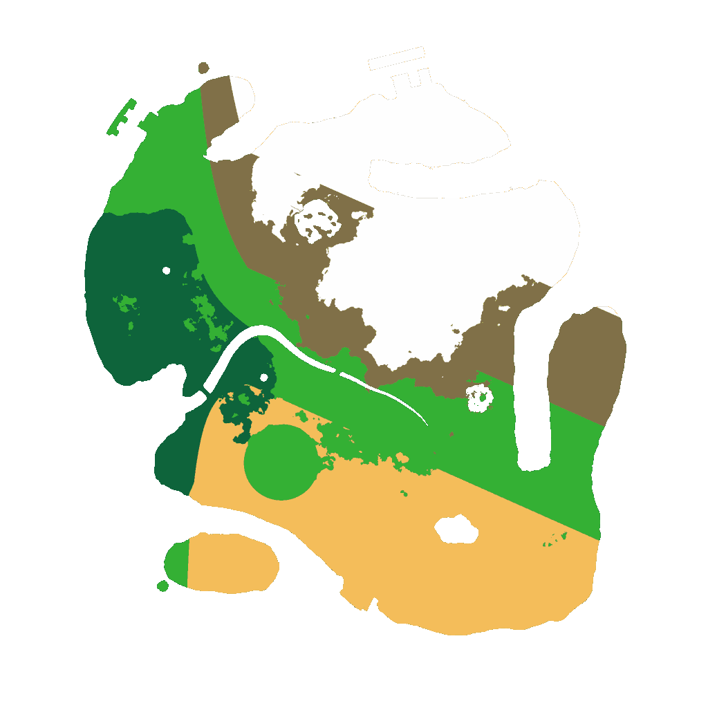Biome Rust Map: Procedural Map, Size: 2500, Seed: 978166565