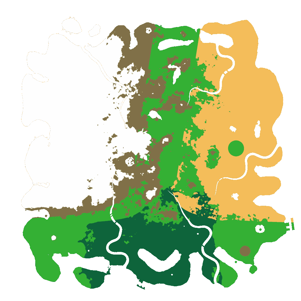 Biome Rust Map: Procedural Map, Size: 5000, Seed: 105566556
