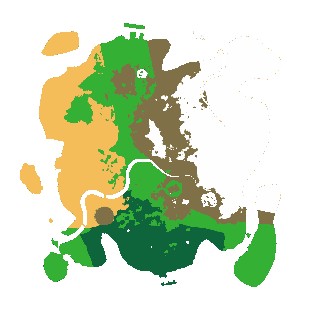 Biome Rust Map: Procedural Map, Size: 3000, Seed: 686549223