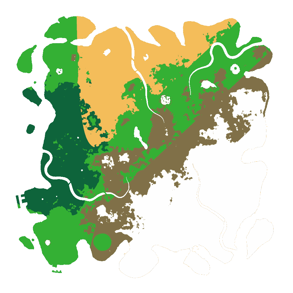 Biome Rust Map: Procedural Map, Size: 4500, Seed: 85804905