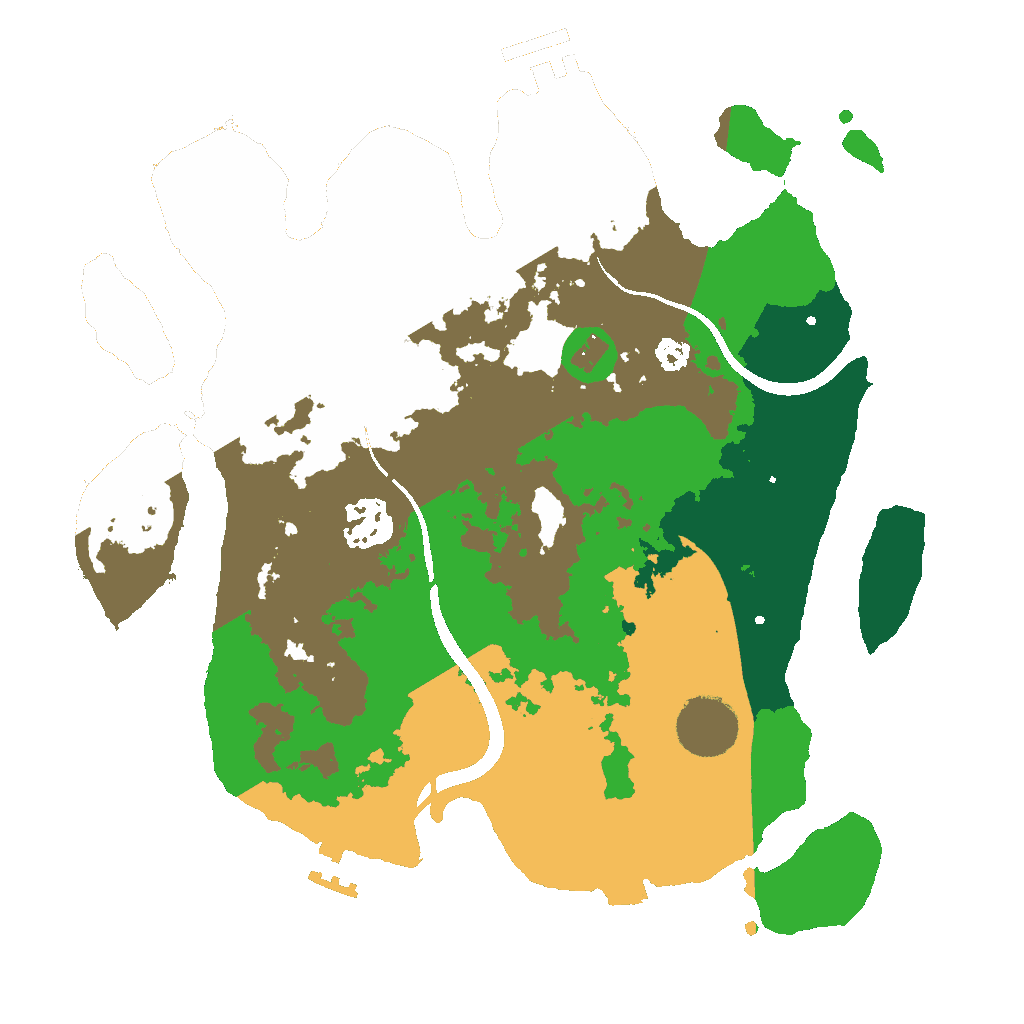 Biome Rust Map: Procedural Map, Size: 3000, Seed: 1388350753