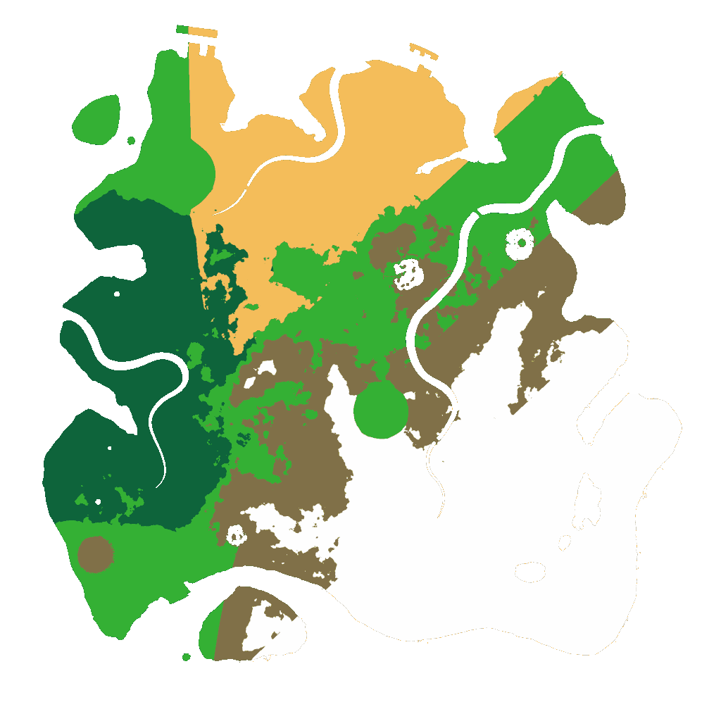 Biome Rust Map: Procedural Map, Size: 3500, Seed: 963518730