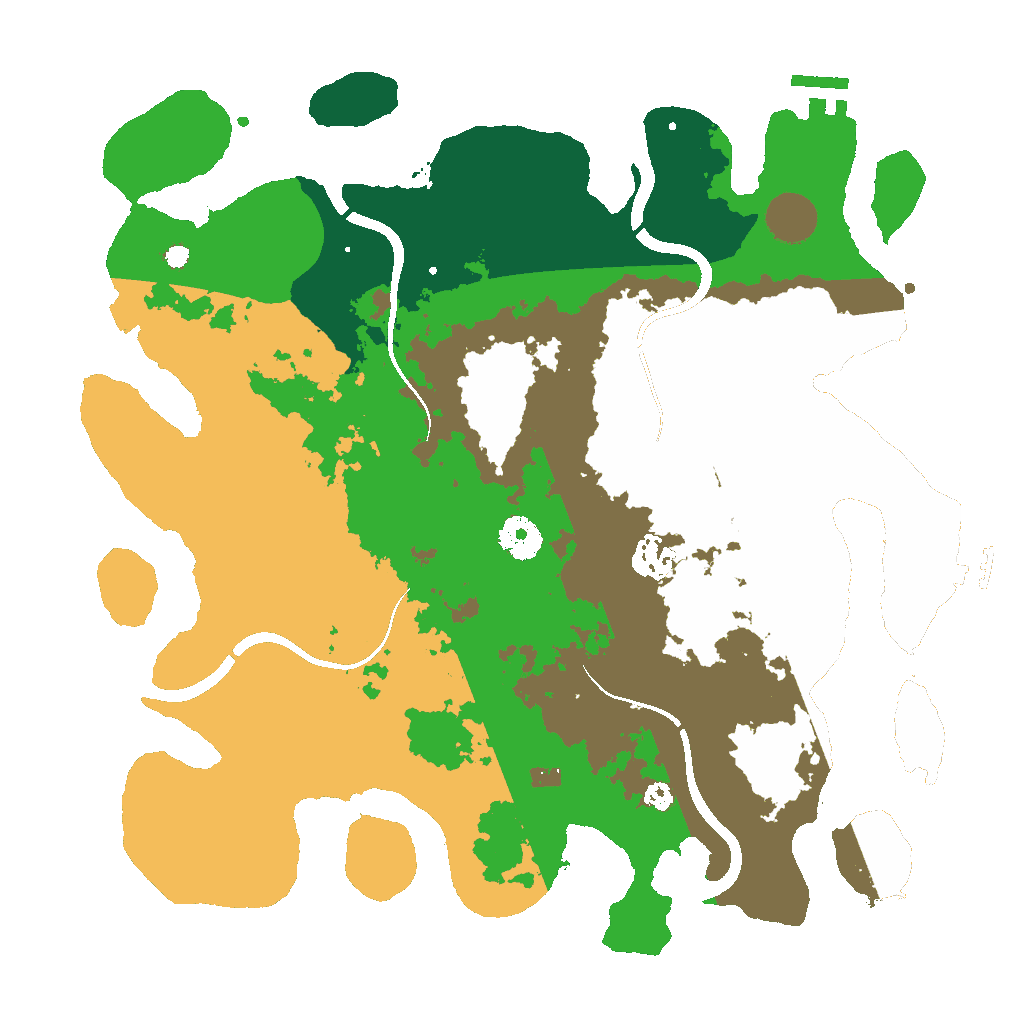 Biome Rust Map: Procedural Map, Size: 3600, Seed: 1908482297