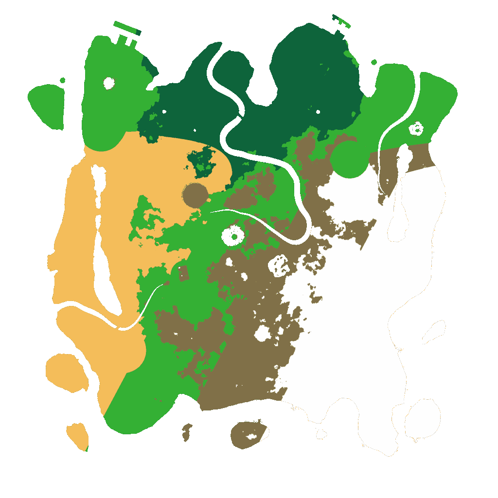 Biome Rust Map: Procedural Map, Size: 3500, Seed: 1891438067
