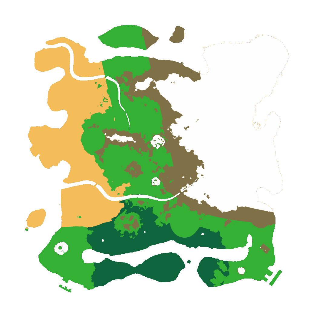 Biome Rust Map: Procedural Map, Size: 3500, Seed: 1102545833