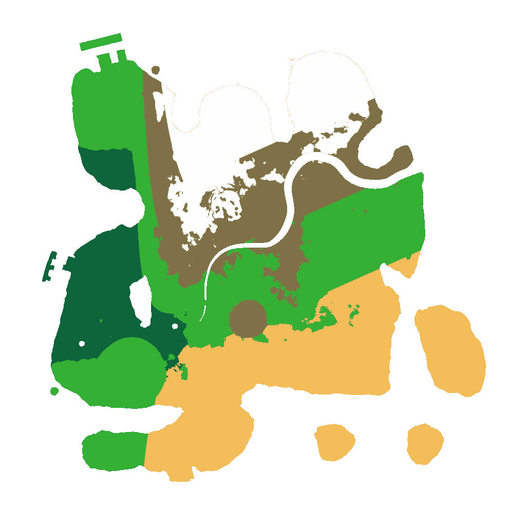 Biome Rust Map: Procedural Map, Size: 2500, Seed: 736453195