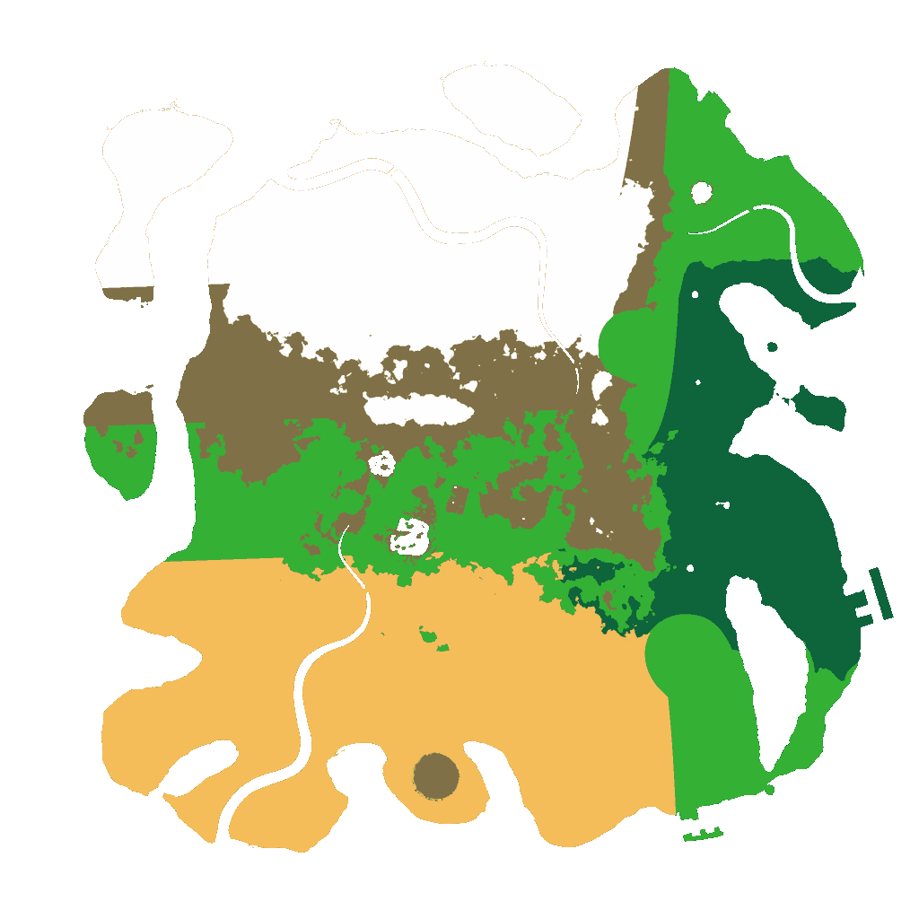 Biome Rust Map: Procedural Map, Size: 3500, Seed: 1544284503