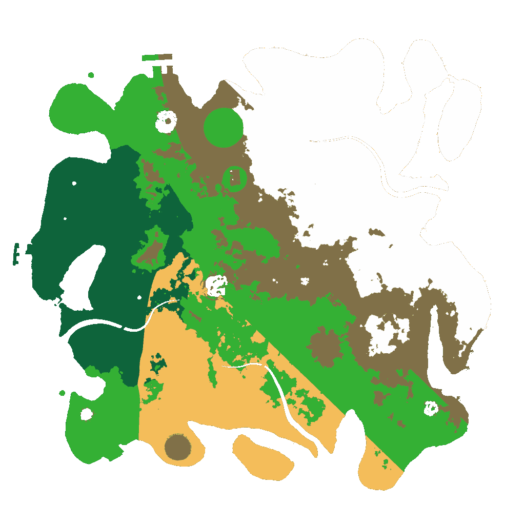 Biome Rust Map: Procedural Map, Size: 3500, Seed: 568884632