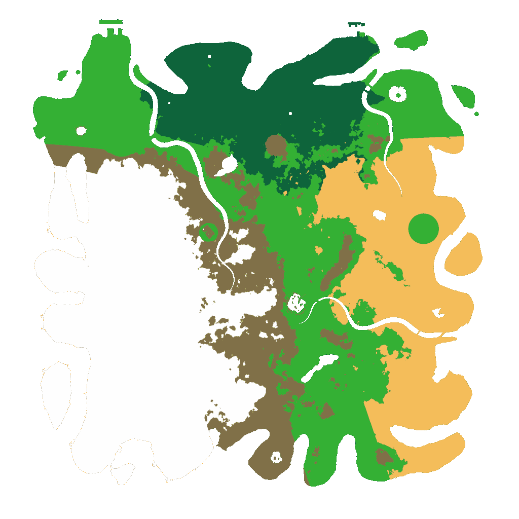 Biome Rust Map: Procedural Map, Size: 4500, Seed: 736969233