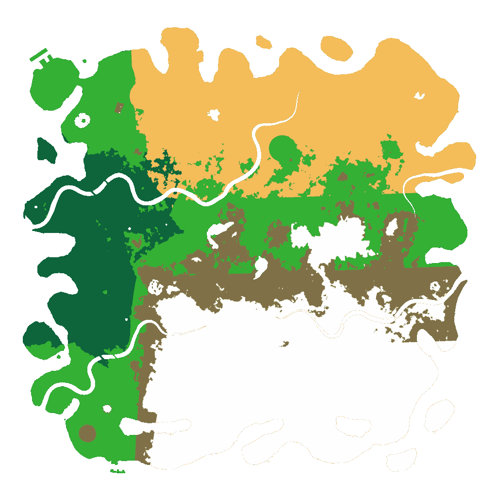 Biome Rust Map: Procedural Map, Size: 5000, Seed: 45654654