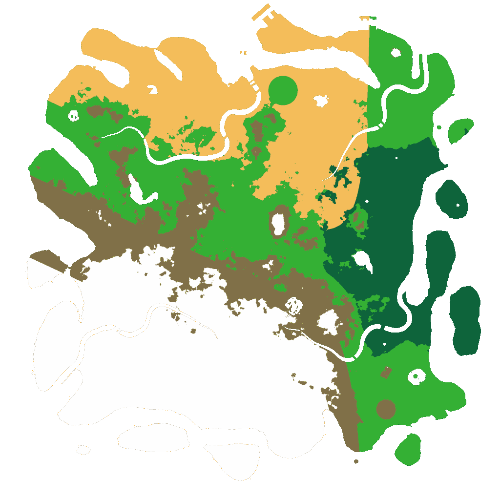 Biome Rust Map: Procedural Map, Size: 4500, Seed: 674966623