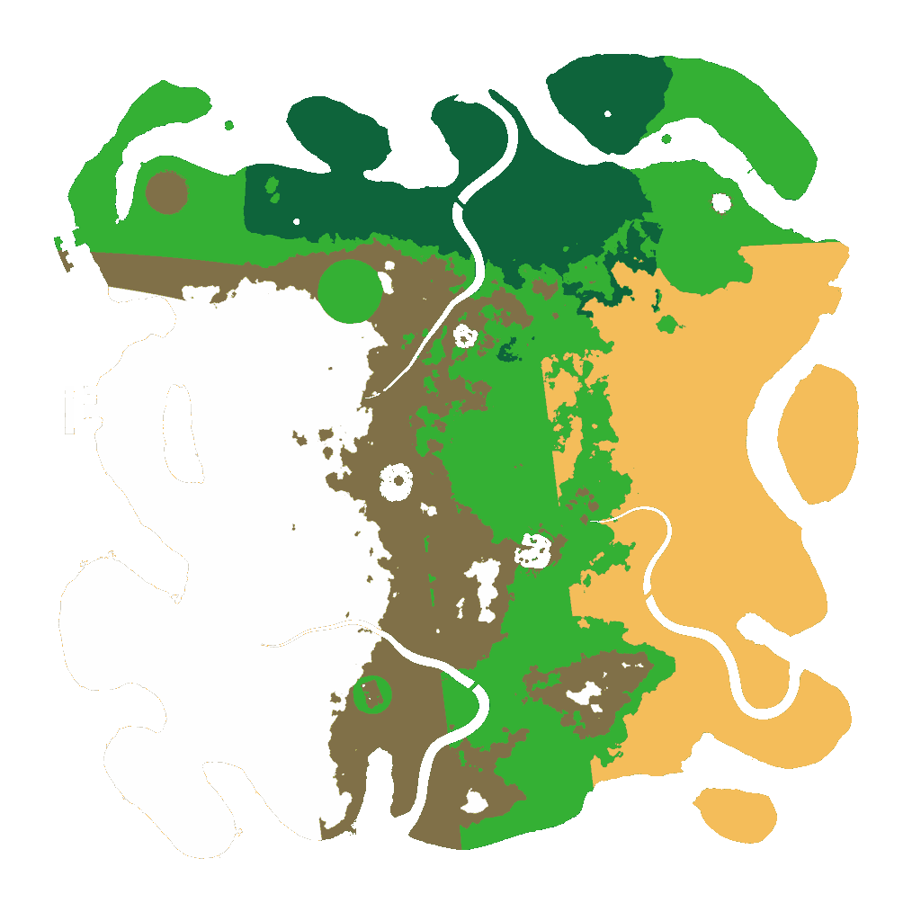 Biome Rust Map: Procedural Map, Size: 3800, Seed: 92033681