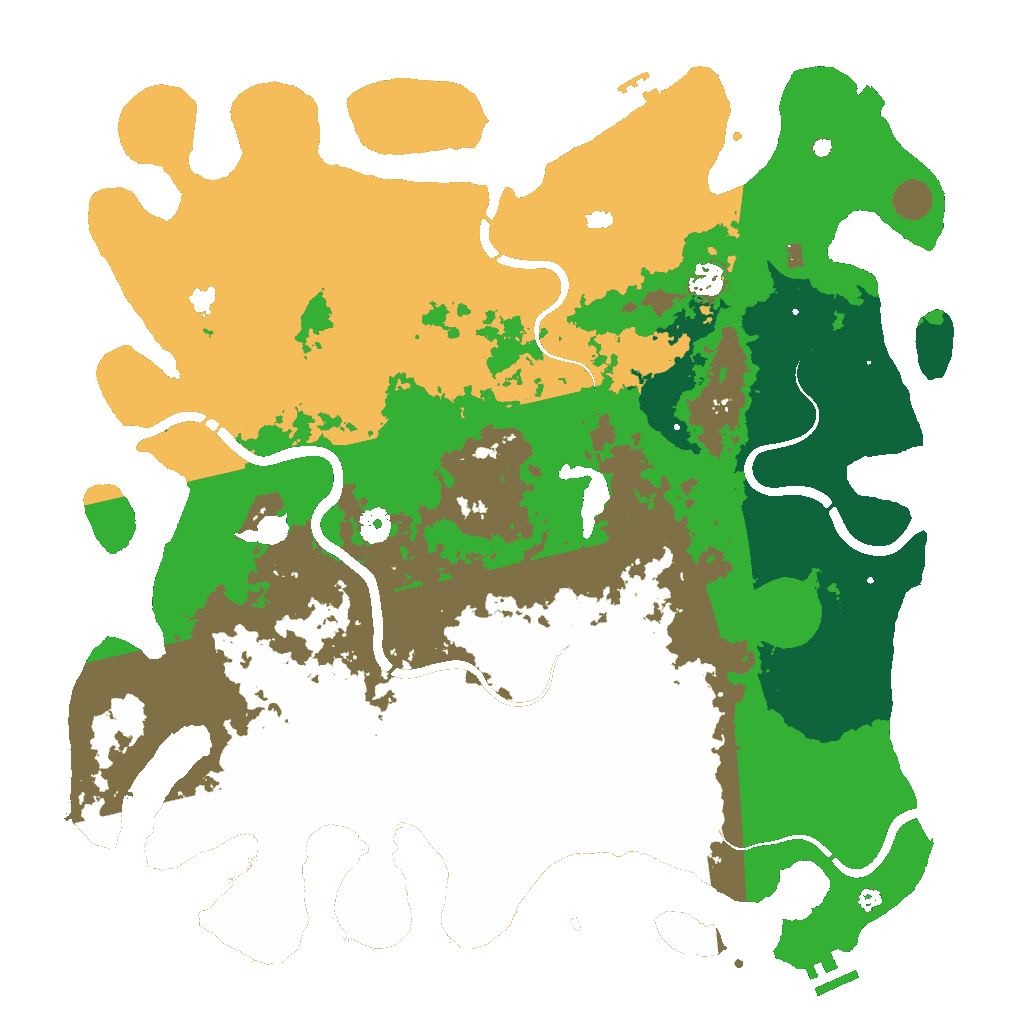 Biome Rust Map: Procedural Map, Size: 4500, Seed: 687690