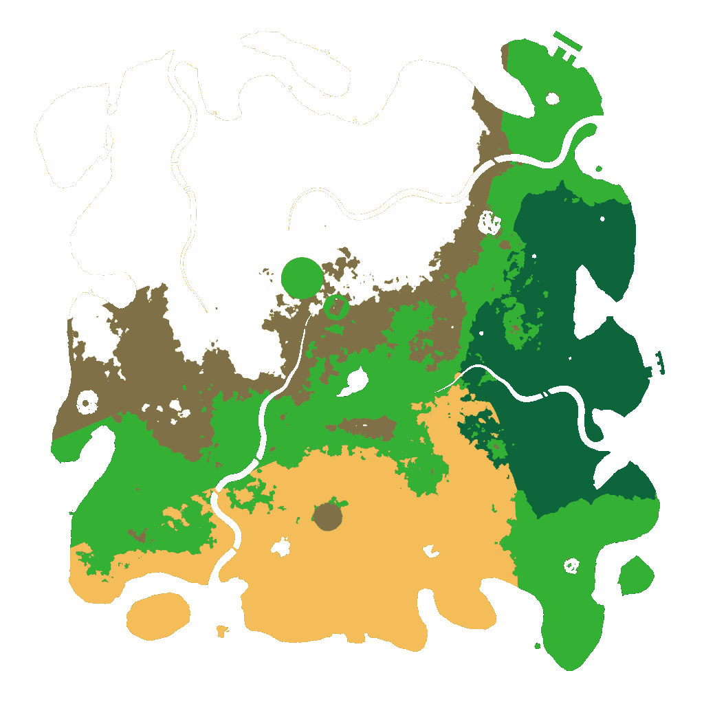Biome Rust Map: Procedural Map, Size: 4500, Seed: 926207