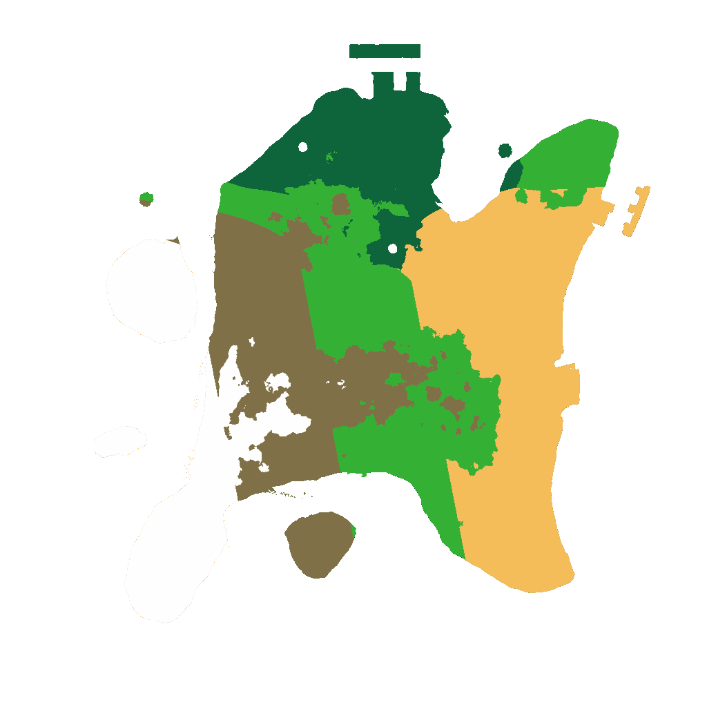 Biome Rust Map: Procedural Map, Size: 2000, Seed: 500479270