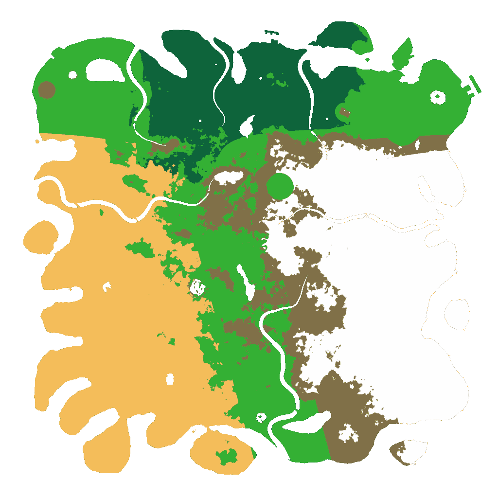 Biome Rust Map: Procedural Map, Size: 5000, Seed: 1972576941