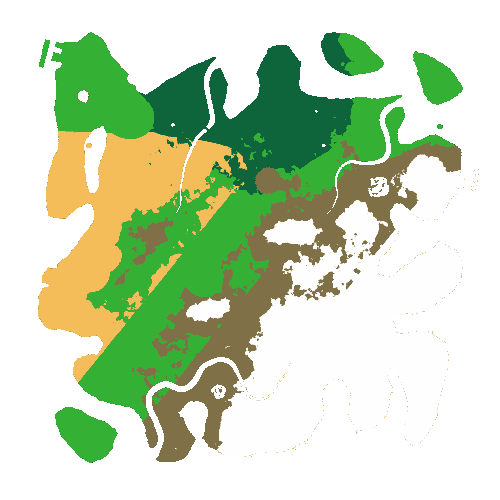 Biome Rust Map: Procedural Map, Size: 3500, Seed: 1257423273