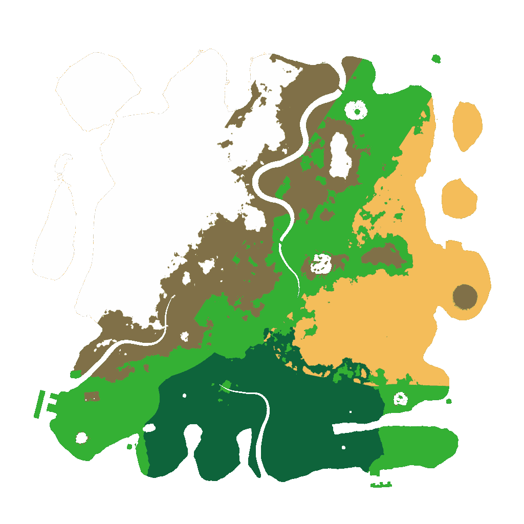 Biome Rust Map: Procedural Map, Size: 3700, Seed: 1625097043