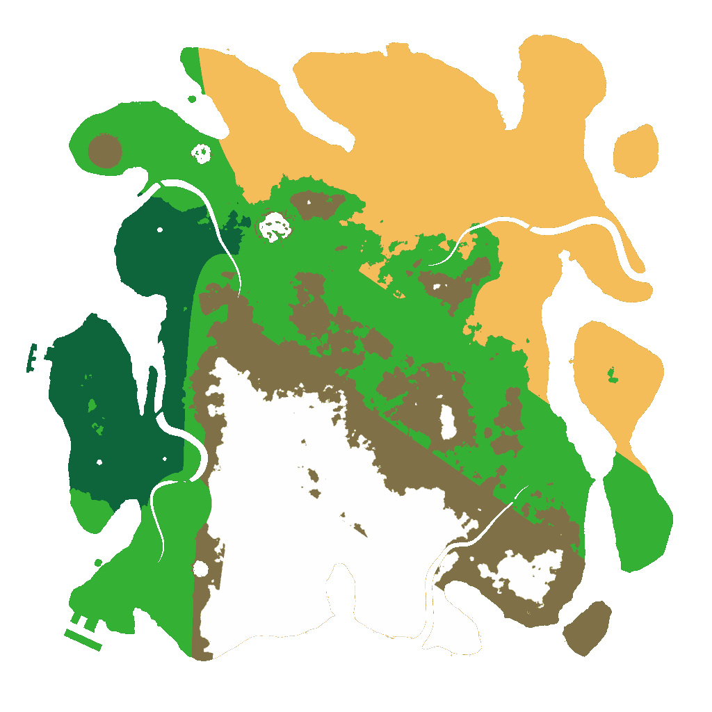 Biome Rust Map: Procedural Map, Size: 3650, Seed: 2046894025