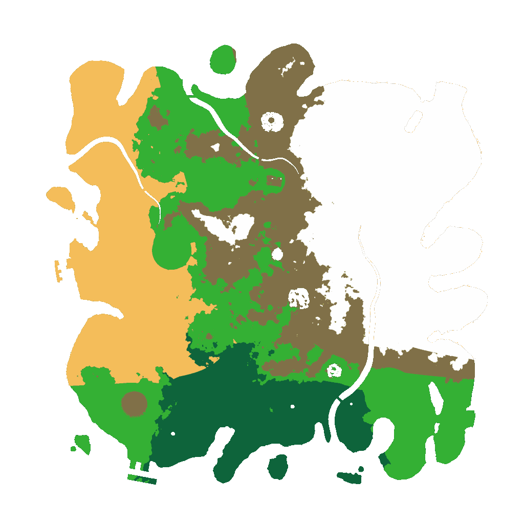 Biome Rust Map: Procedural Map, Size: 3600, Seed: 242757900