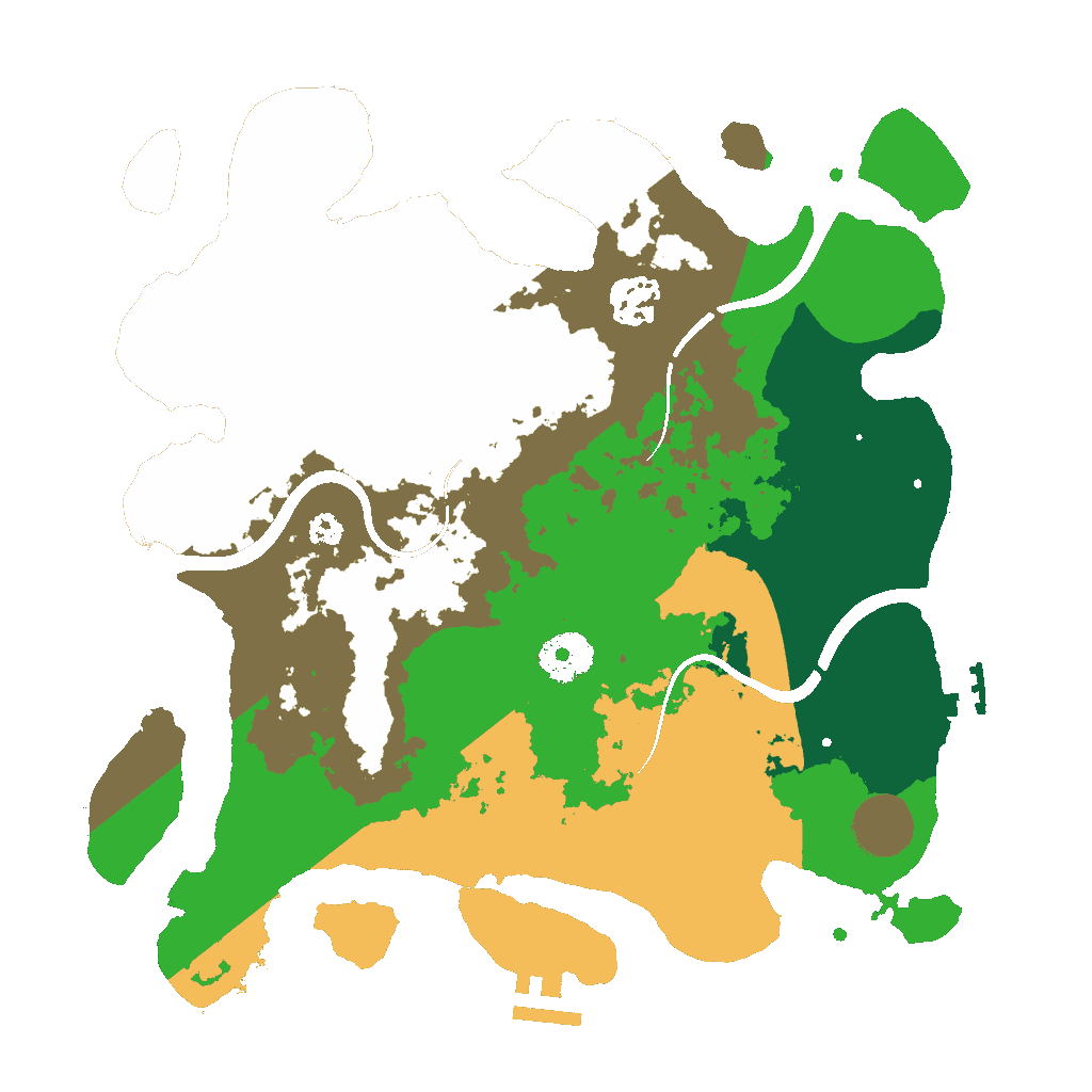 Biome Rust Map: Procedural Map, Size: 3200, Seed: 1355552630