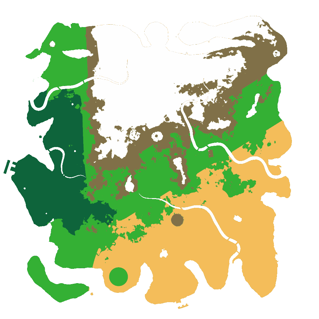 Biome Rust Map: Procedural Map, Size: 4500, Seed: 417951