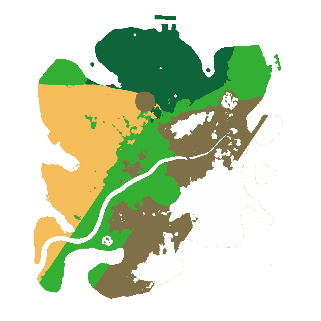 Biome Rust Map: Procedural Map, Size: 3000, Seed: 225688914