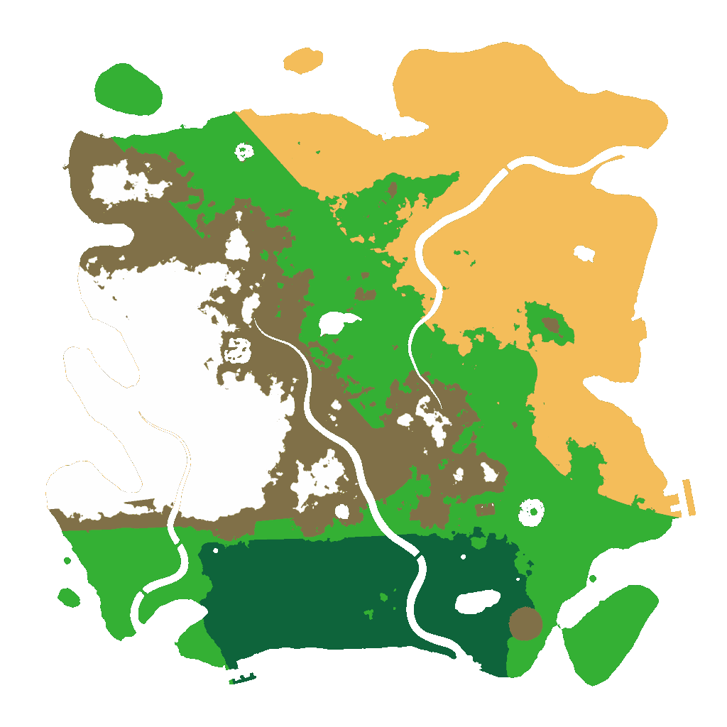 Biome Rust Map: Procedural Map, Size: 4000, Seed: 3784989