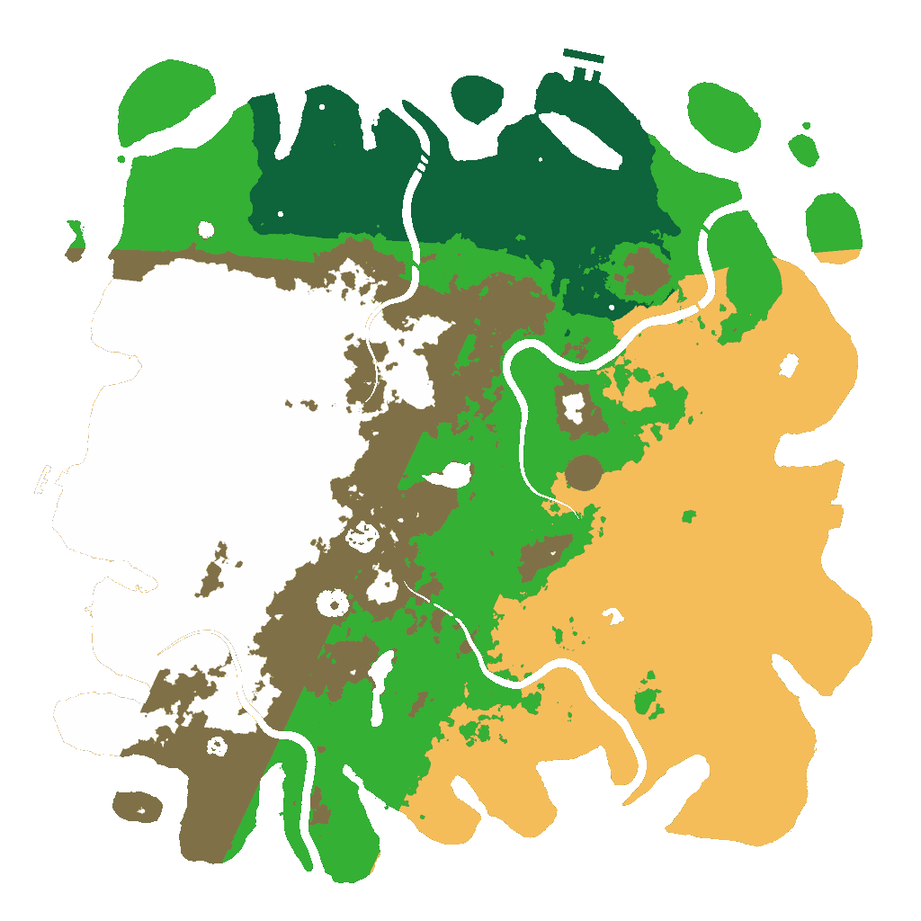 Biome Rust Map: Procedural Map, Size: 4500, Seed: 295982