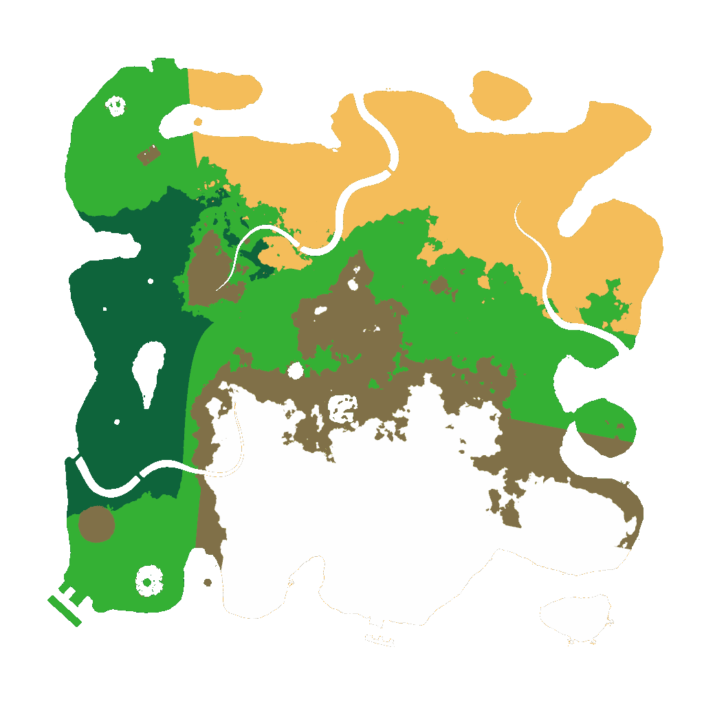 Biome Rust Map: Procedural Map, Size: 3500, Seed: 1744886247
