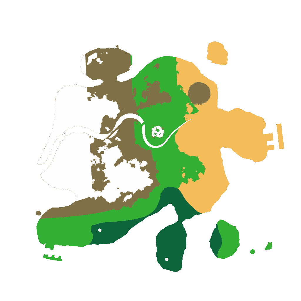 Biome Rust Map: Procedural Map, Size: 2400, Seed: 1376975975