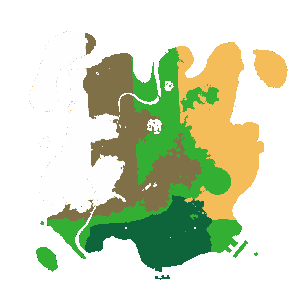 Biome Rust Map: Procedural Map, Size: 3000, Seed: 1038311493