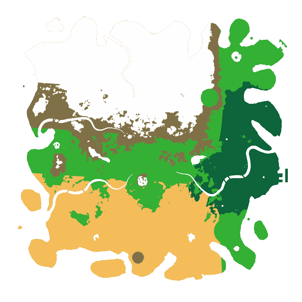 Biome Rust Map: Procedural Map, Size: 4500, Seed: 202033363
