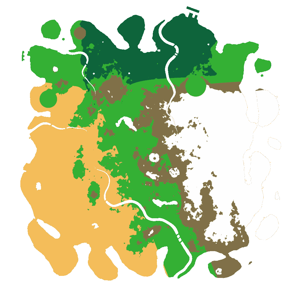 Biome Rust Map: Procedural Map, Size: 4500, Seed: 1439356739