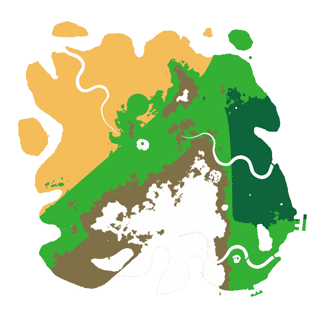 Biome Rust Map: Procedural Map, Size: 3800, Seed: 61931376