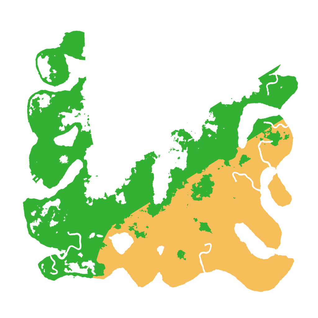 Biome Rust Map: Procedural Map, Size: 3500, Seed: 500000