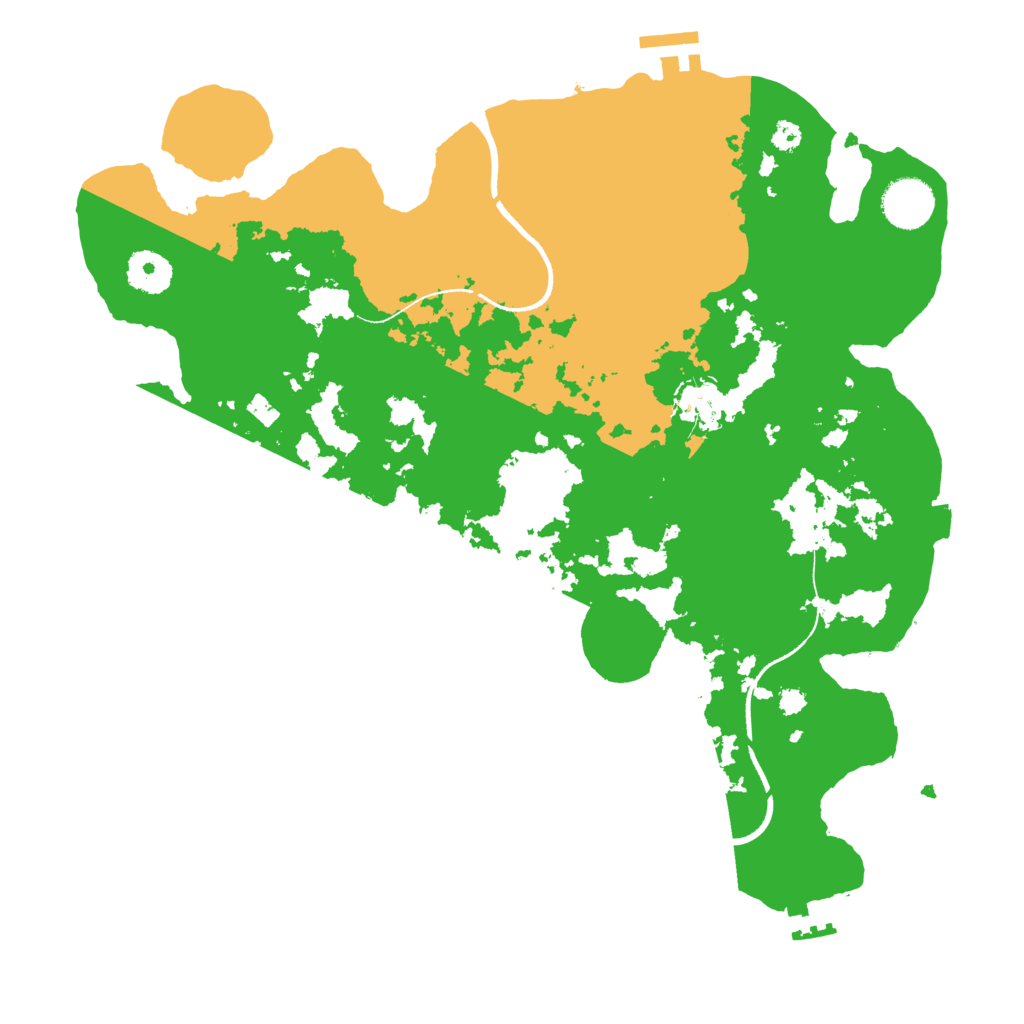 Biome Rust Map: Procedural Map, Size: 3500, Seed: 44343422