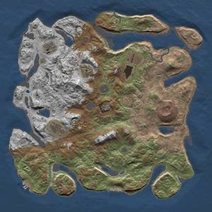 Thumbnail Rust Map: Procedural Map, Size: 4000, Seed: 72, 14 Monuments