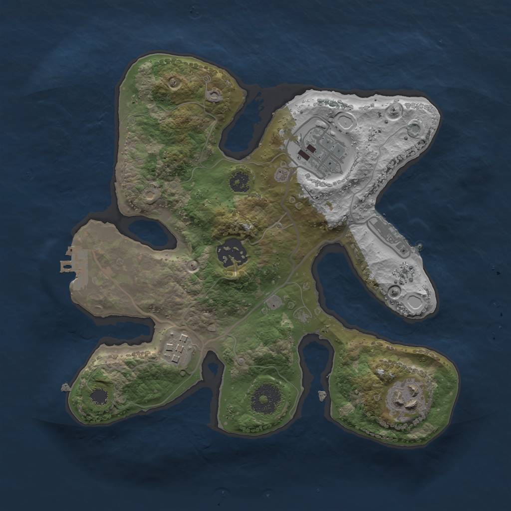 Rust Map: Procedural Map, Size: 2582, Seed: 339769, 11 Monuments