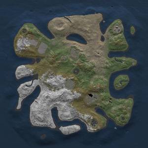 Thumbnail Rust Map: Procedural Map, Size: 3500, Seed: 425, 13 Monuments