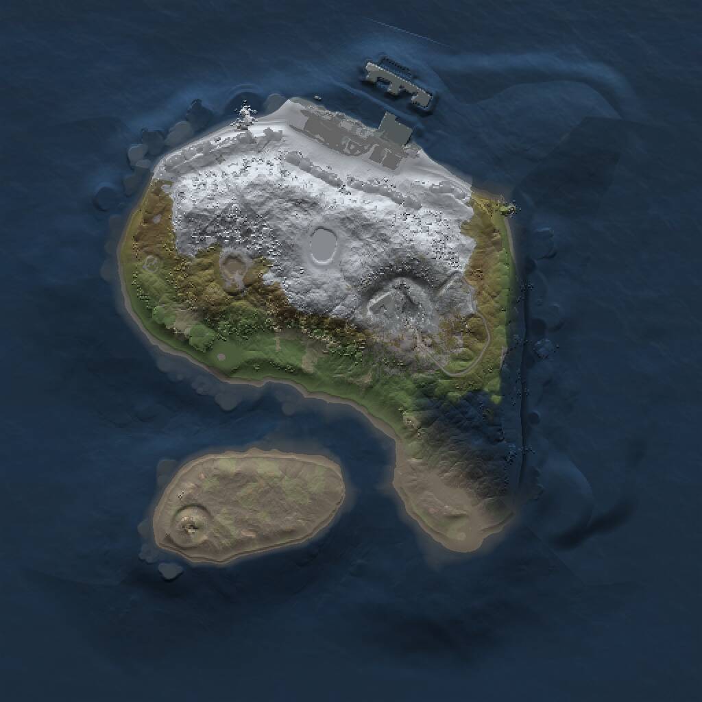 Rust Map: Procedural Map, Size: 1500, Seed: 765821656, 2 Monuments
