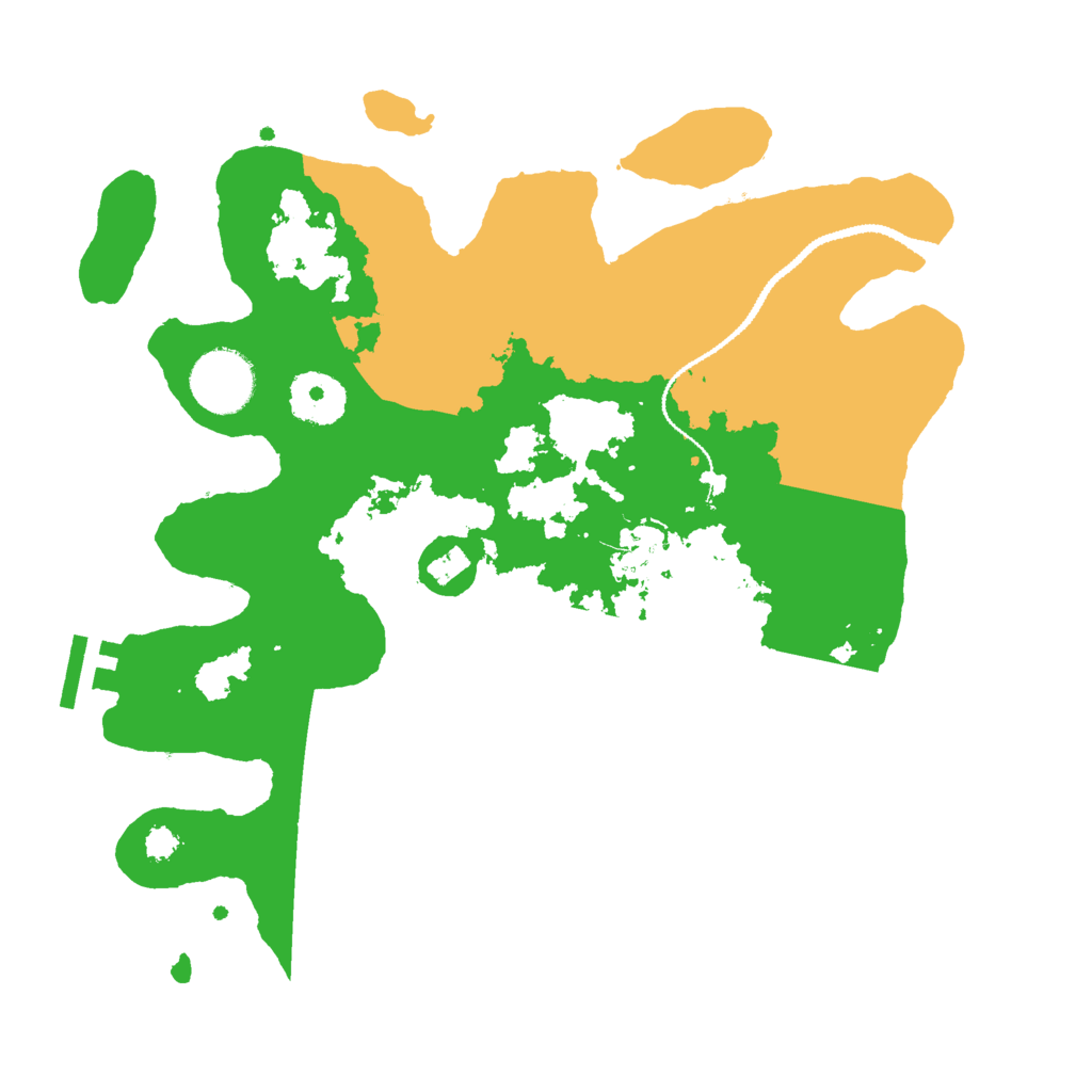 Biome Rust Map: Procedural Map, Size: 3000, Seed: 2412412