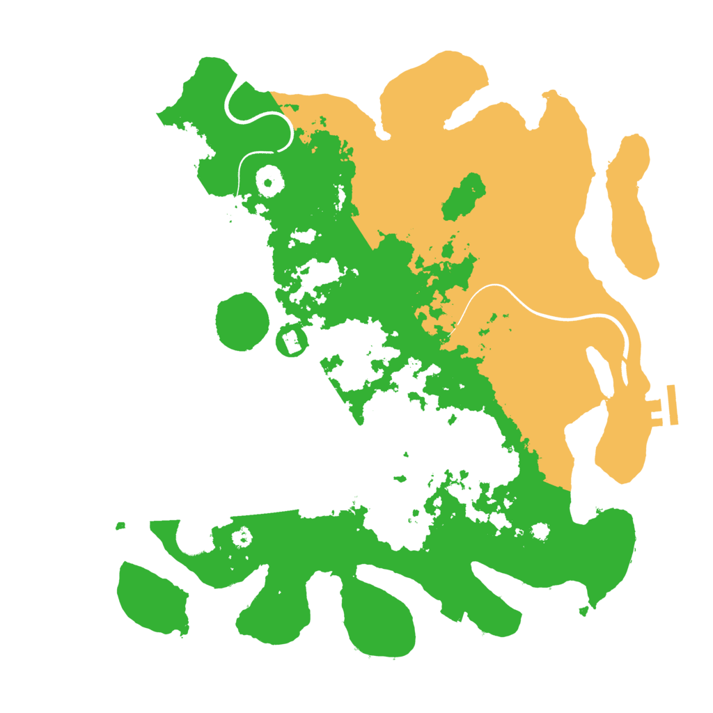 Biome Rust Map: Procedural Map, Size: 3600, Seed: 713820