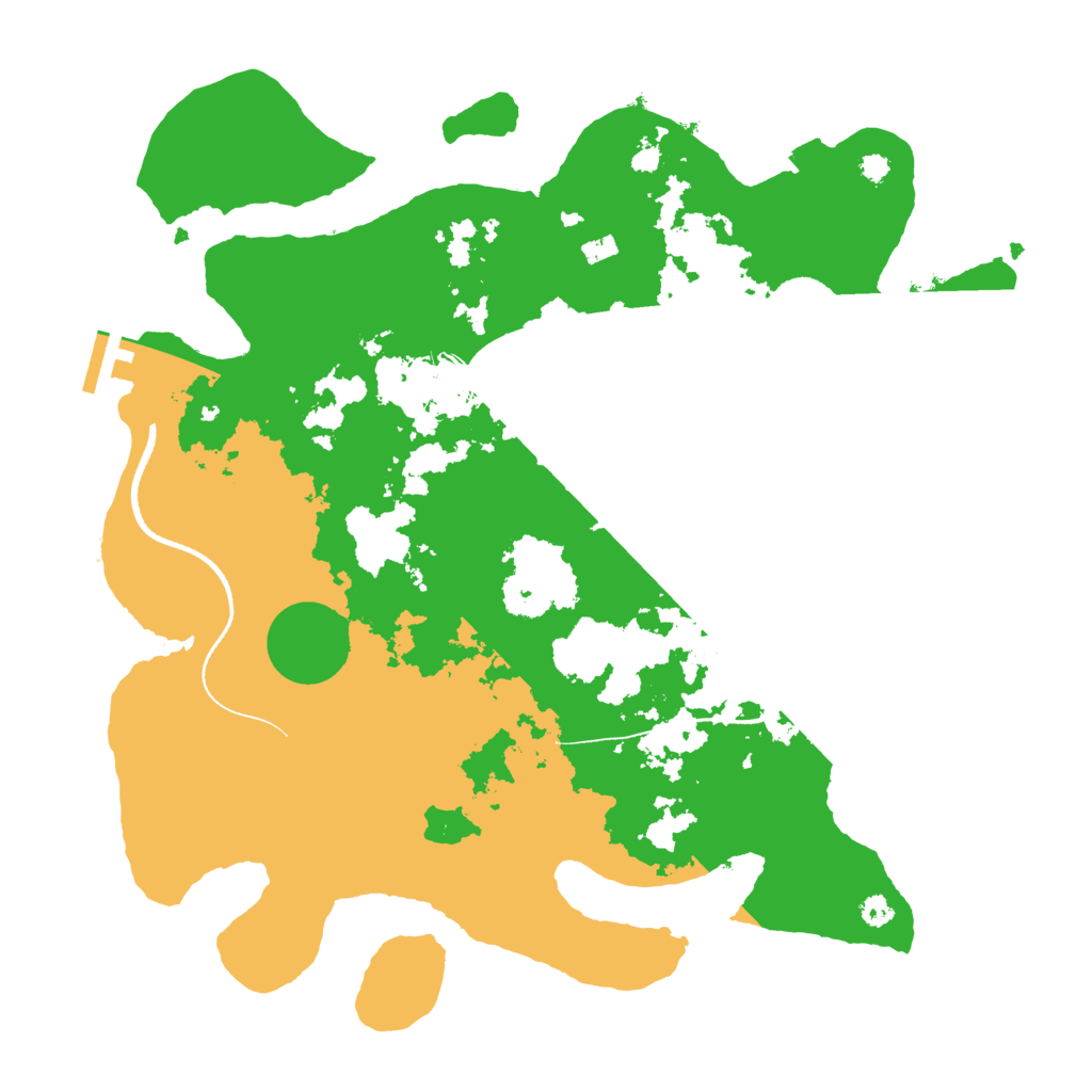 Biome Rust Map: Procedural Map, Size: 3500, Seed: 12345075
