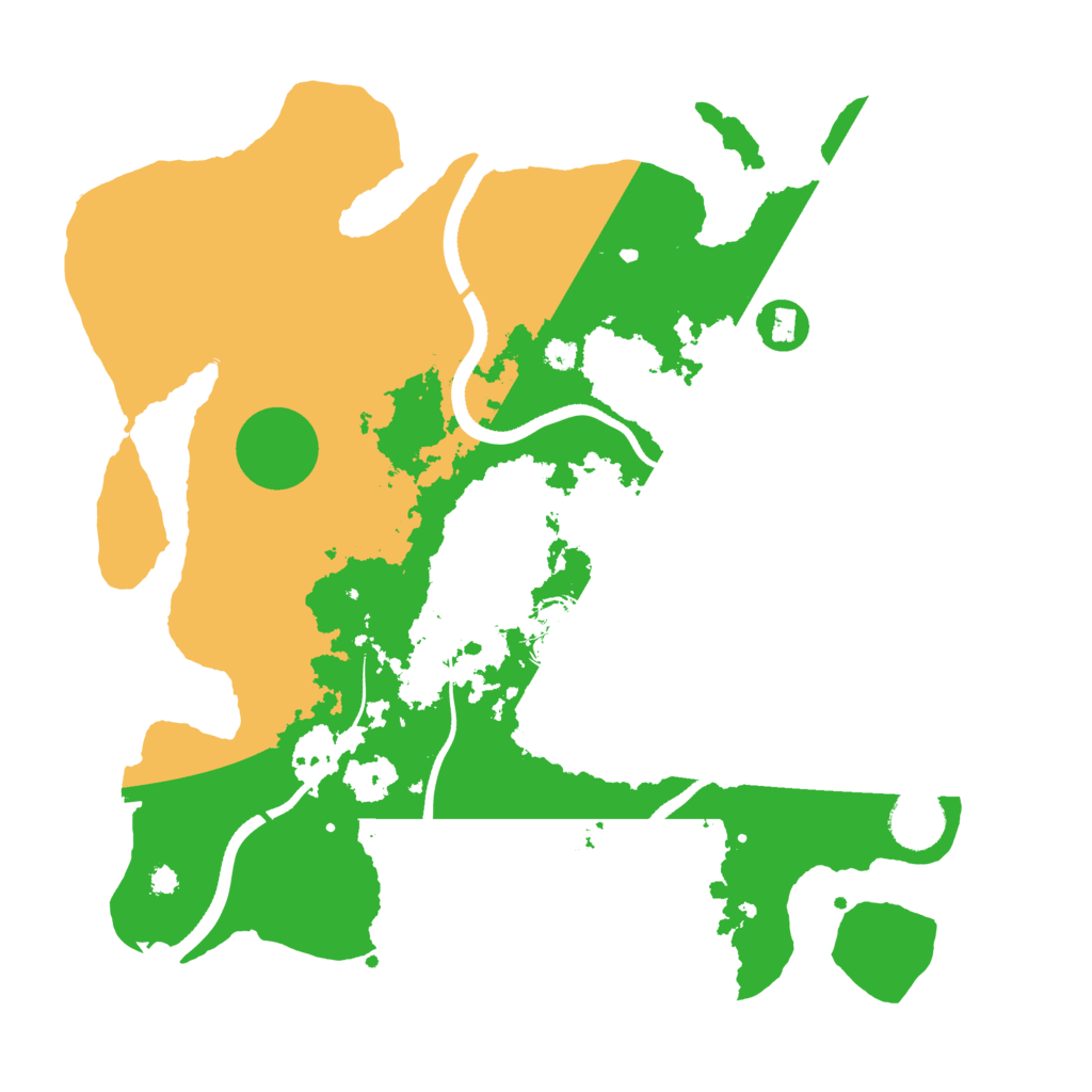Biome Rust Map: Procedural Map, Size: 3500, Seed: 669